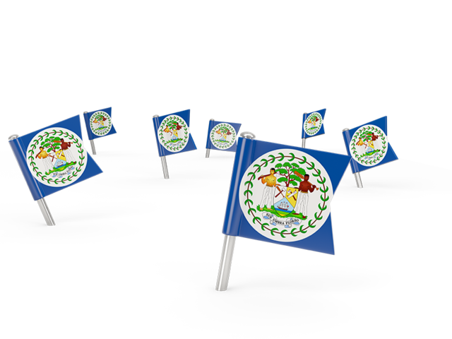 Square flag pins. Download flag icon of Belize at PNG format