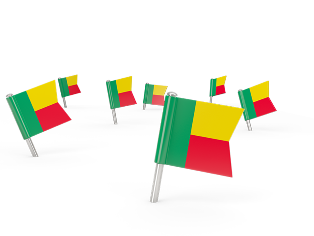 Square flag pins. Download flag icon of Benin at PNG format