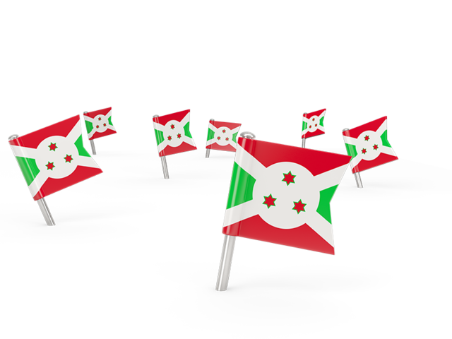 Square flag pins. Download flag icon of Burundi at PNG format
