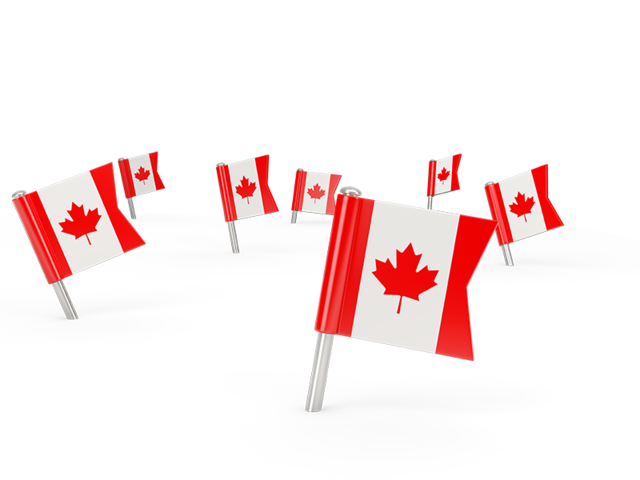 Square flag pins. Download flag icon of Canada at PNG format