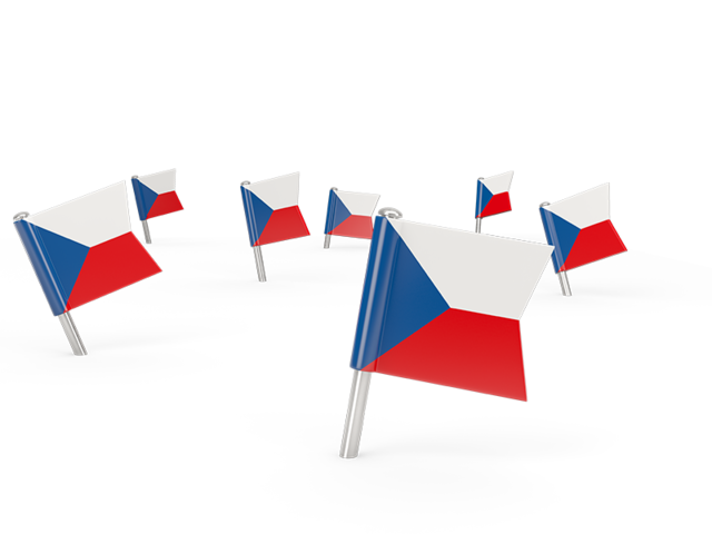 Square flag pins. Download flag icon of Czech Republic at PNG format