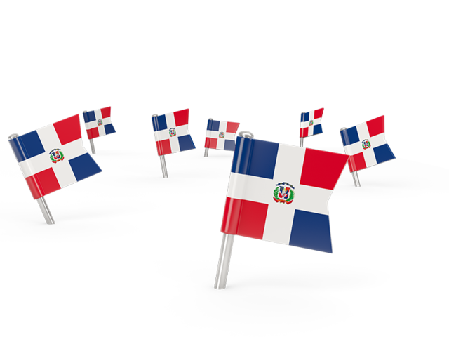 Square flag pins. Download flag icon of Dominican Republic at PNG format