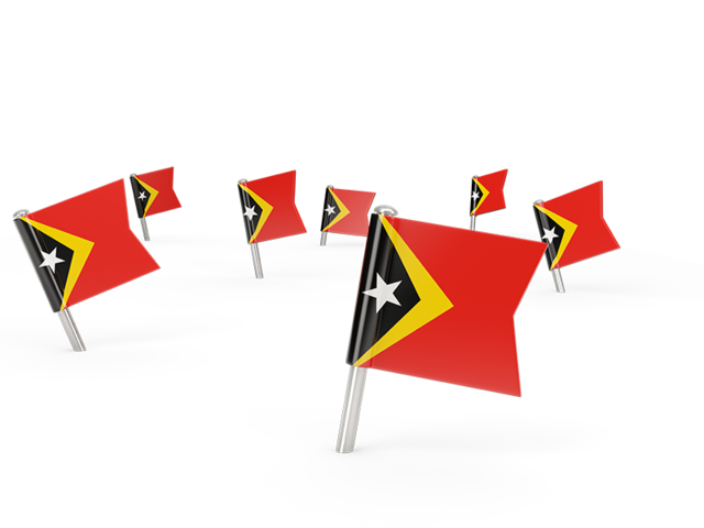 Square flag pins. Download flag icon of East Timor at PNG format