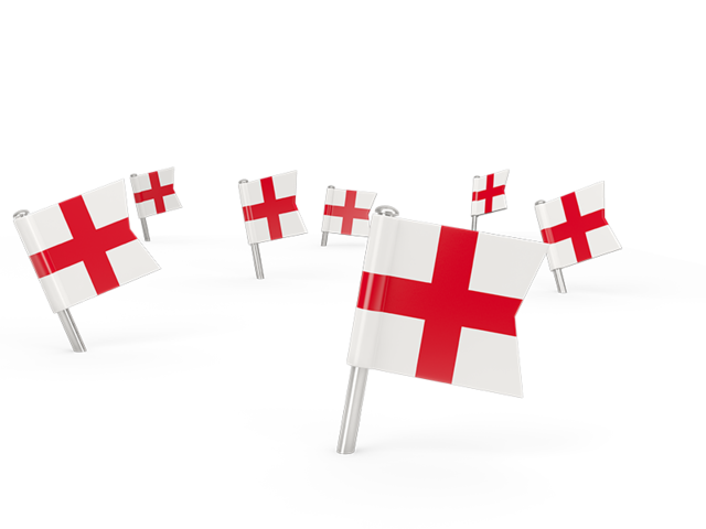 Квадратные флажки. Скачать флаг. Англия