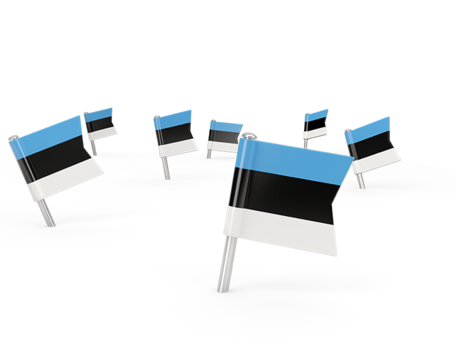 Квадратные флажки. Скачать флаг. Эстония