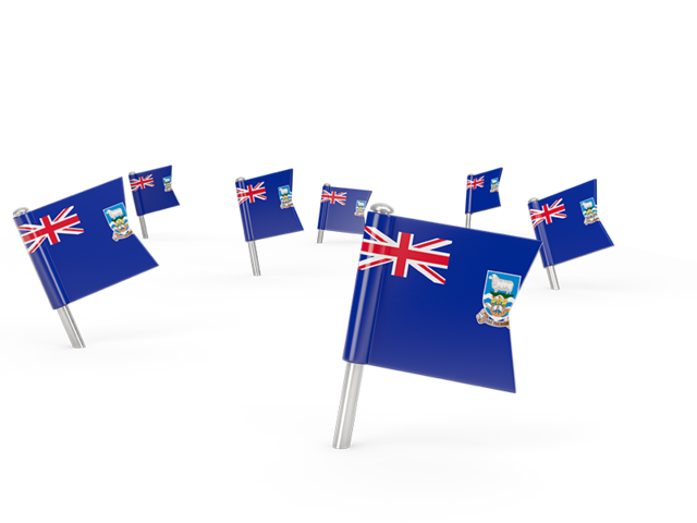 Square flag pins. Download flag icon of Falkland Islands at PNG format