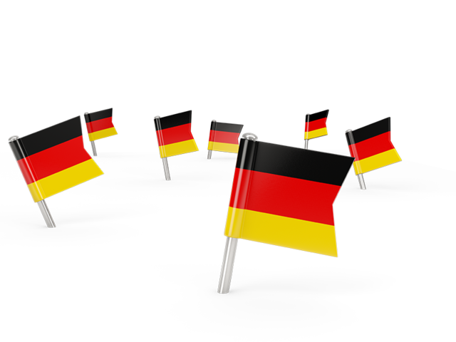 Квадратные флажки. Скачать флаг. Германия