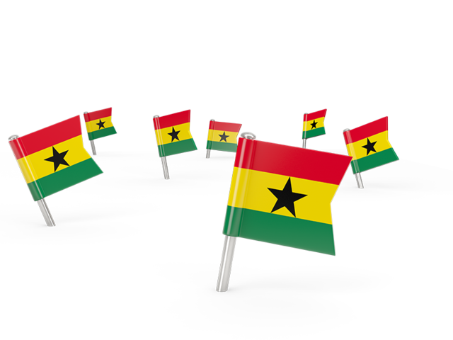 Square flag pins. Download flag icon of Ghana at PNG format