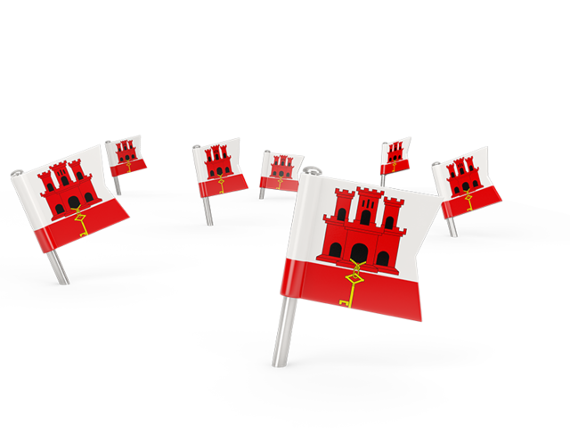 Square flag pins. Download flag icon of Gibraltar at PNG format
