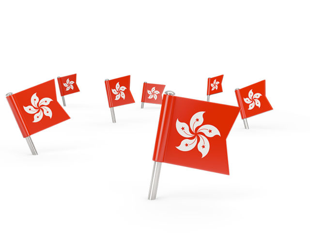 Square flag pins. Download flag icon of Hong Kong at PNG format