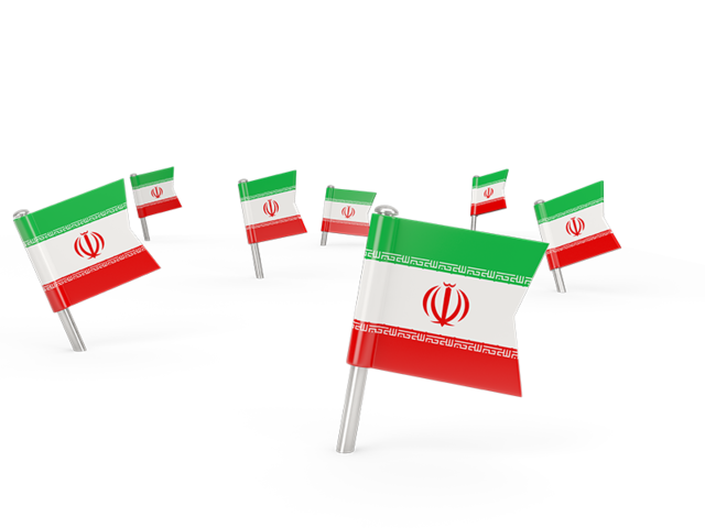 Square flag pins. Download flag icon of Iran at PNG format