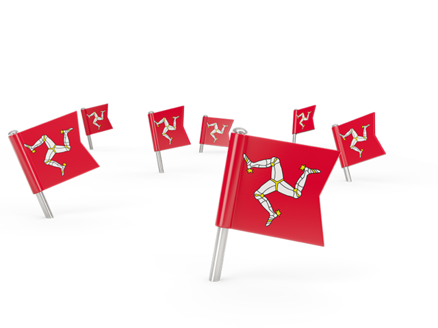 Square flag pins. Download flag icon of Isle of Man at PNG format