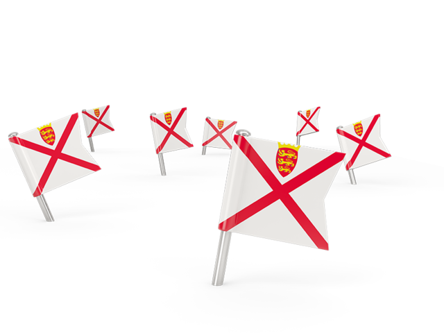 Square flag pins. Download flag icon of Jersey at PNG format