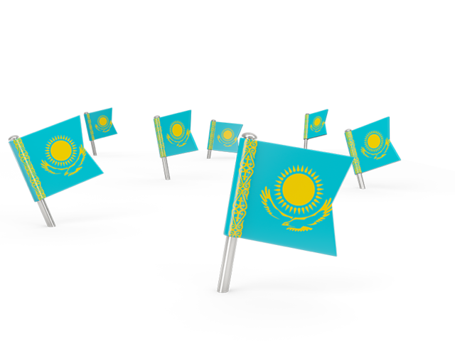 Square flag pins. Download flag icon of Kazakhstan at PNG format