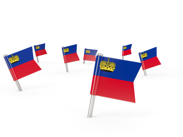 Square flag pins. Download flag icon of Liechtenstein at PNG format