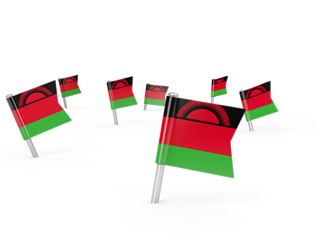 Квадратные флажки. Скачать флаг. Малави