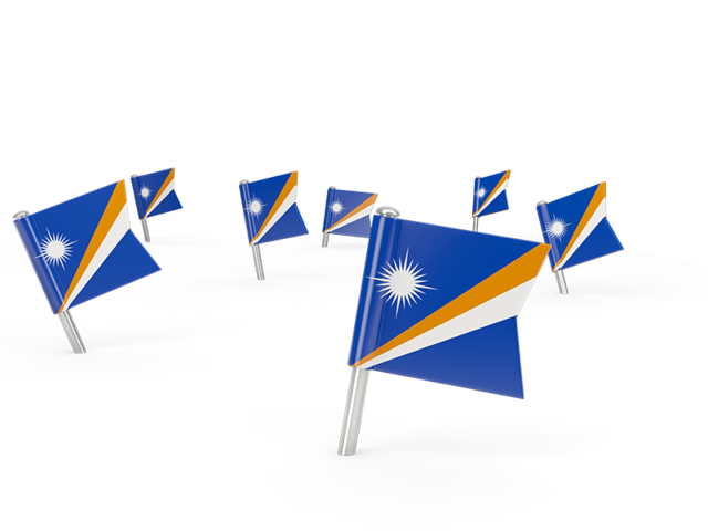 Square flag pins. Download flag icon of Marshall Islands at PNG format