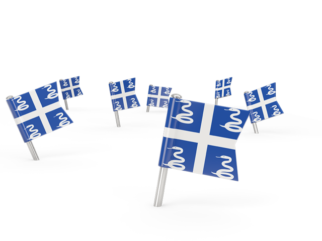 Square flag pins. Download flag icon of Martinique at PNG format