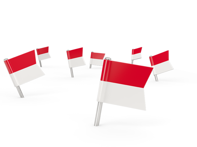 Square flag pins. Download flag icon of Monaco at PNG format