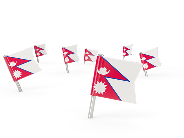 Квадратные флажки. Скачать флаг. Непал