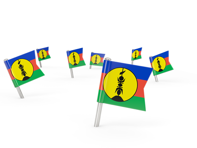 Square flag pins. Download flag icon of New Caledonia at PNG format