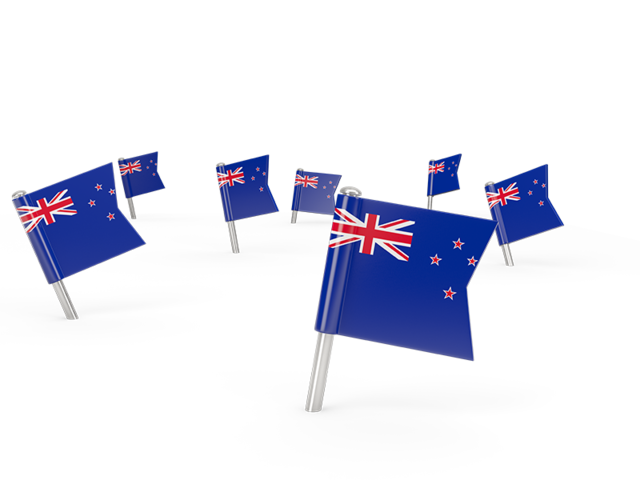 Square flag pins. Download flag icon of New Zealand at PNG format