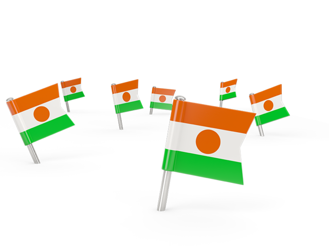 Square flag pins. Download flag icon of Niger at PNG format