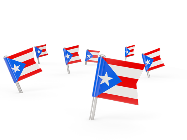 Square flag pins. Download flag icon of Puerto Rico at PNG format