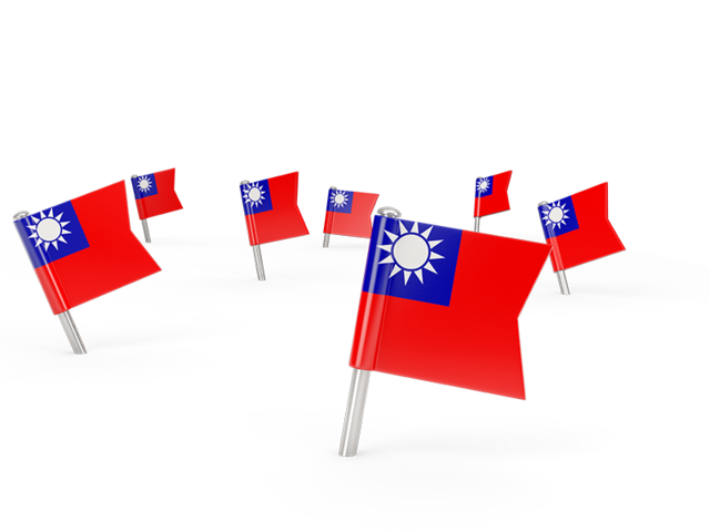 Square flag pins. Download flag icon of Taiwan at PNG format