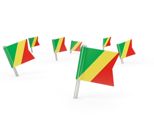 Square flag pins. Download flag icon of Republic of the Congo at PNG format