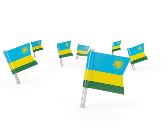 Square flag pins. Download flag icon of Rwanda at PNG format