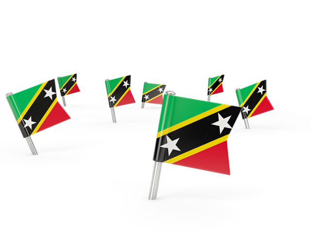 Square flag pins. Download flag icon of Saint Kitts and Nevis at PNG format