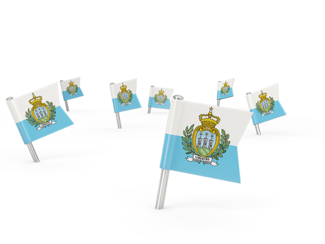 Square flag pins. Download flag icon of San Marino at PNG format