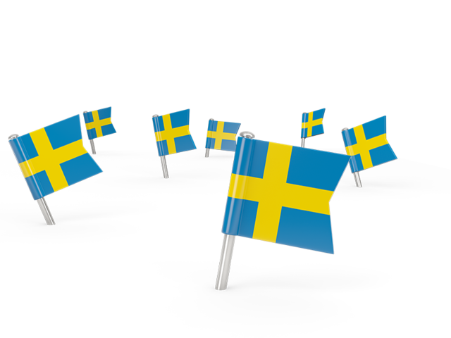 Square flag pins. Download flag icon of Sweden at PNG format