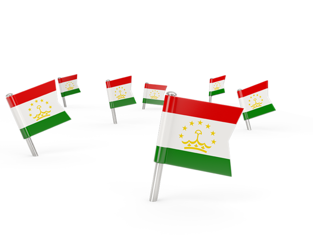 Square flag pins. Download flag icon of Tajikistan at PNG format