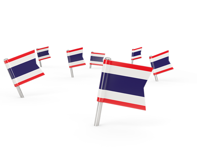 Square flag pins. Download flag icon of Thailand at PNG format