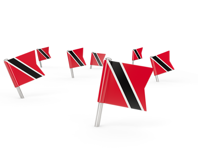 Квадратные флажки. Скачать флаг. Тринидад и Тобаго