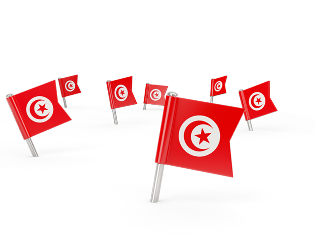 Square flag pins. Download flag icon of Tunisia at PNG format