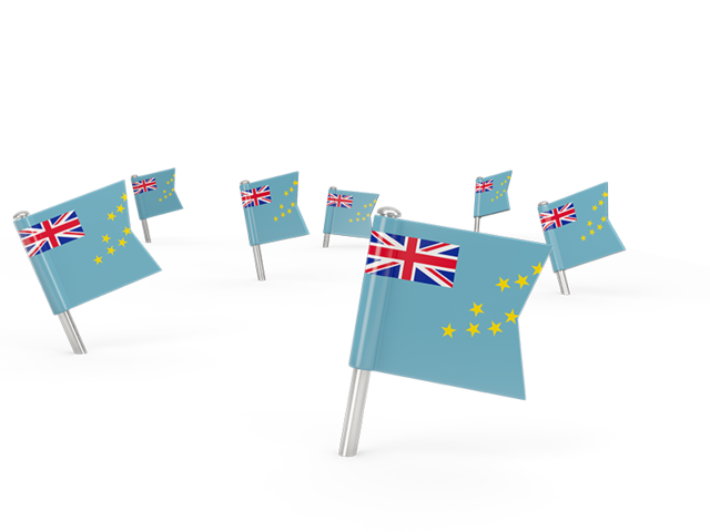 Квадратные флажки. Скачать флаг. Тувалу