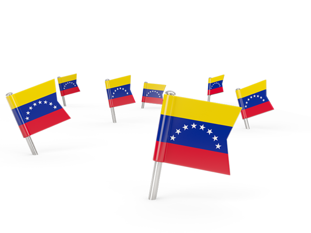 Квадратные флажки. Скачать флаг. Венесуэла