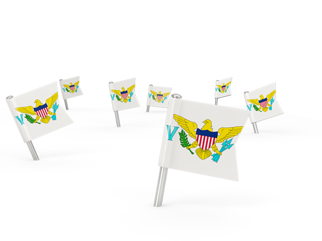 Square flag pins. Download flag icon of Virgin Islands of the United States at PNG format