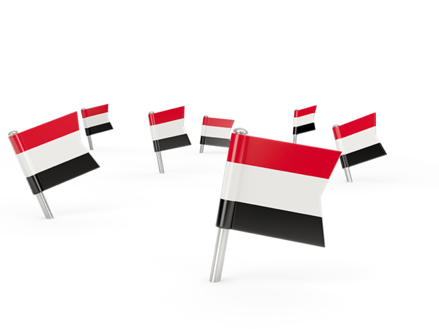 Square flag pins. Download flag icon of Yemen at PNG format