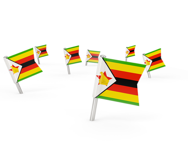 Square flag pins. Download flag icon of Zimbabwe at PNG format