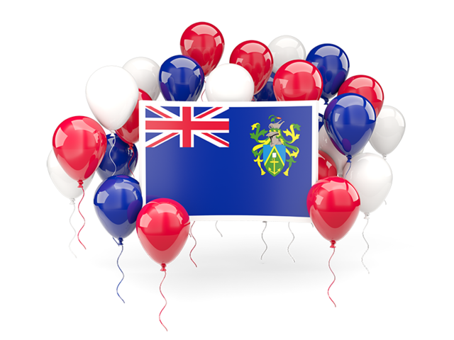 Square flag with balloons. Download flag icon of Pitcairn Islands at PNG format