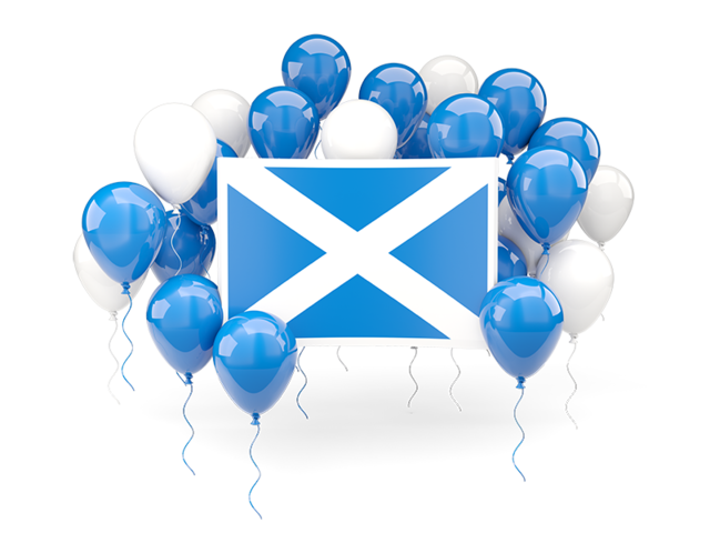 Square flag with balloons. Download flag icon of Scotland at PNG format
