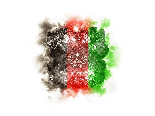 Square grunge flag. Download flag icon of Afghanistan at PNG format