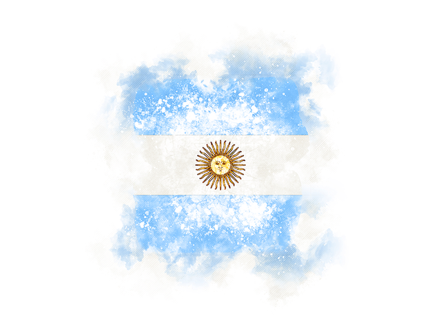 Square grunge flag. Download flag icon of Argentina at PNG format