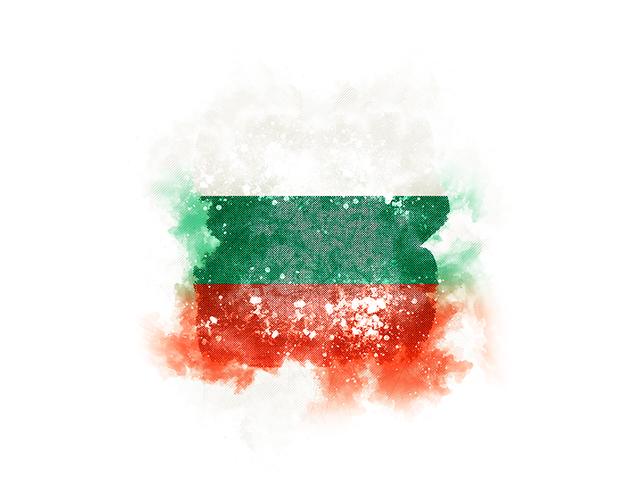 Square grunge flag. Download flag icon of Bulgaria at PNG format