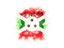 Burundi. Square grunge flag. Download icon.