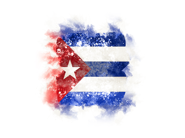 Square grunge flag. Download flag icon of Cuba at PNG format